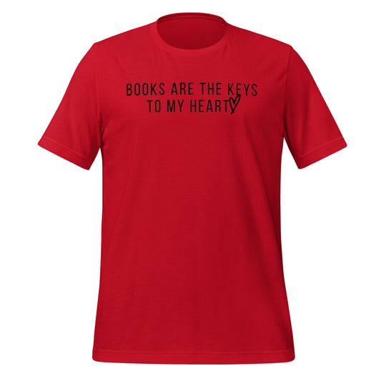 Books Are The Keys To My Heart Unisex T-Shirt
